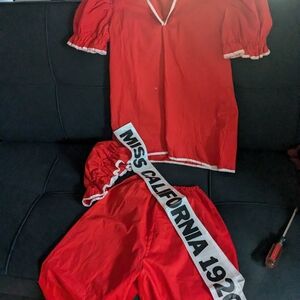 Red Women's Costume Set
